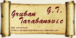 Gruban Tarabanović vizit kartica